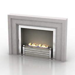fireplace westminster e-ribbon 3D Model Preview #d55ce684