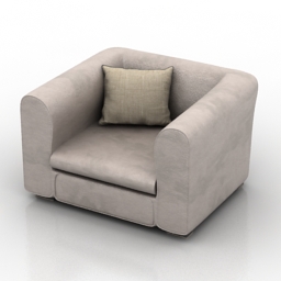 3D Armchair preview