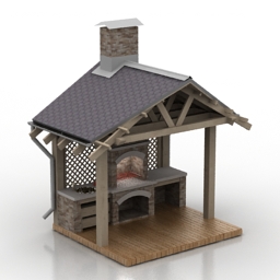 arbor bbq 3D Model Preview #9753538e