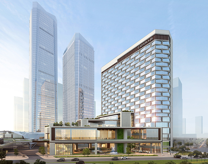 Mixed-use project by Goettsch Partners, Shenzhen, China