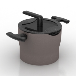 saucepan close 3D Model Preview #79ea80cd