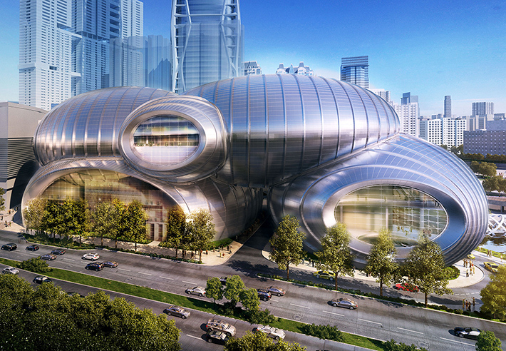 Hebin Theater Performing Arts Center by SOM, Guiyang, China