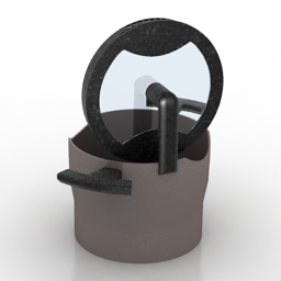 saucepan open 3D Model Preview #730d00b6