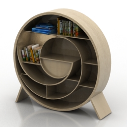 rack book shelves 3D Model Preview #0fa62d9e