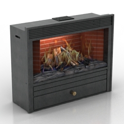 3D Fireplace preview