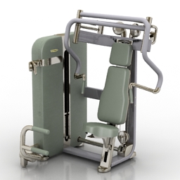 simulator technogym artis chest press 3D Model Preview #84042383