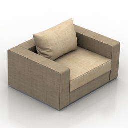 3D Armchair preview