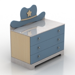 locker 3 3D Model Preview #e3d9efa0