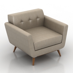 3D Armchair preview