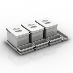 container kitchen practico 900 h50 3D Model Preview #08842168