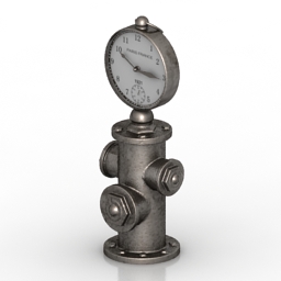 clock hydrant 3D Model Preview #6aa87688