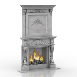 3D Fireplace preview