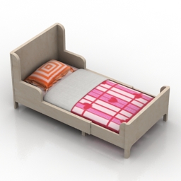 bed ikea busunge 3D Model Preview #325ecc91