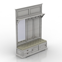 rack lehome hallway clothes storage 3D Model Preview #803a2b72