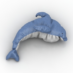 pillow dolphin 3D Model Preview #830f7b92