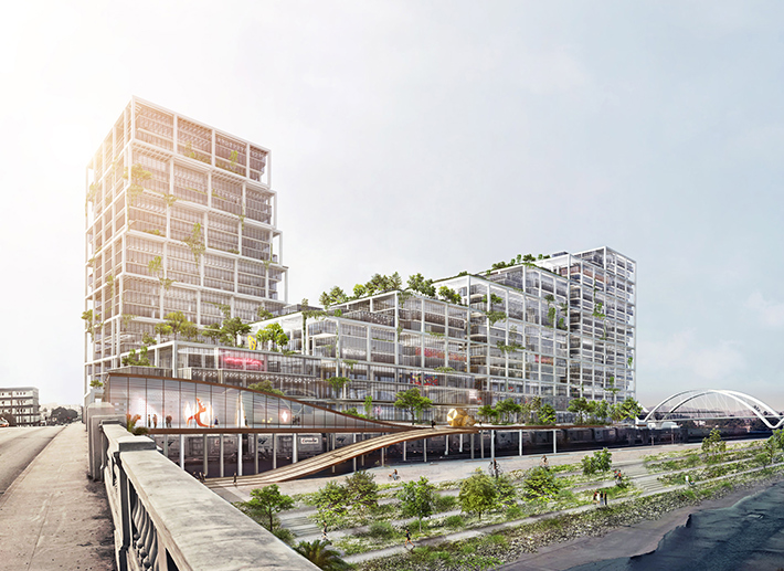 Mixed use development by BIG, Los Angeles, United States