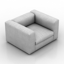 3D Armchair preview