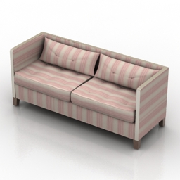 sofa shelter arm upholstered 3D Model Preview #02fda33c