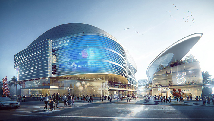 Sanya commercial and transportation hub, Sanya, China