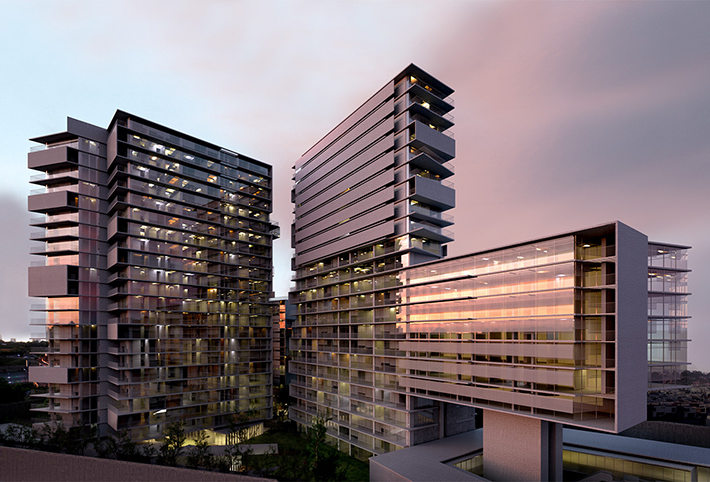 Zentral mixed-use complex, Puerta de Hierro, Guadalajara, Mexico