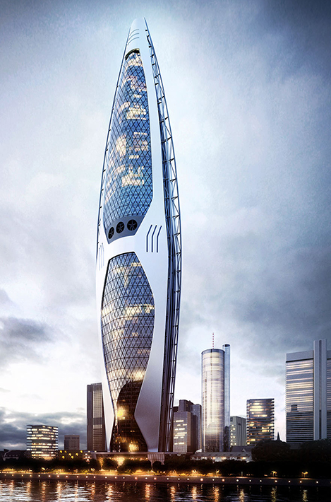 600 m sustainable skyscraper, Krakow, Poland