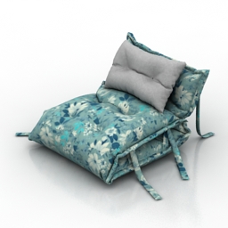 chair mattress 3D Model Preview #a5c90814