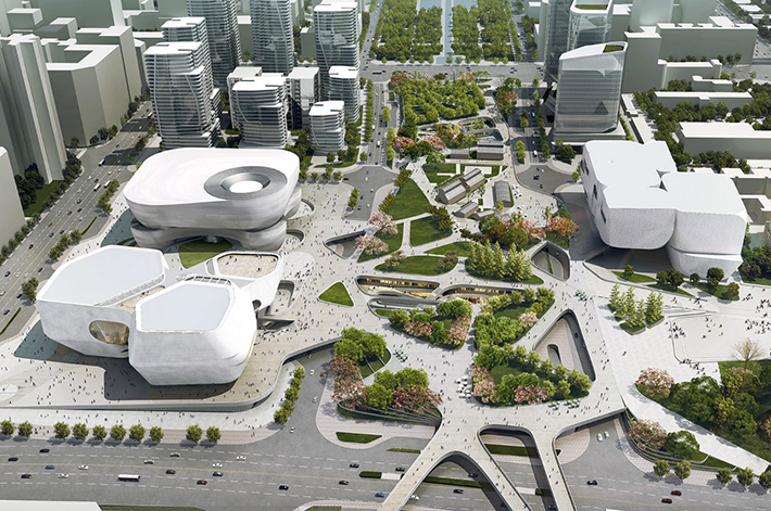 Three Museums One Square by UNStudio, Guangzhou, China