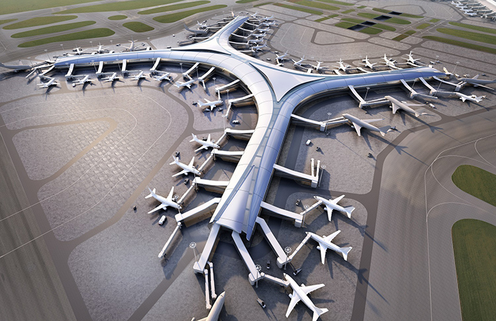 Shenzhen Airport Satellite Concourse by Aedas, Shenzhen, China
