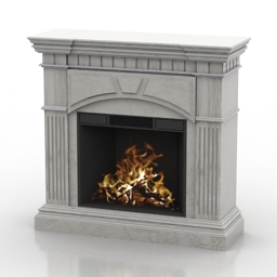 3D Fireplace preview