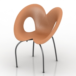 armchair ripple chair 3D Model Preview #e7e2ad2f