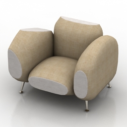 3D Armchair preview