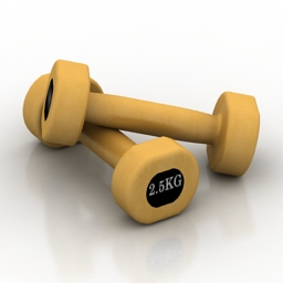 dumbbells - 3D Model Preview #a04206a6