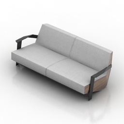sofa wood 3D Model Preview #8cab5fc8