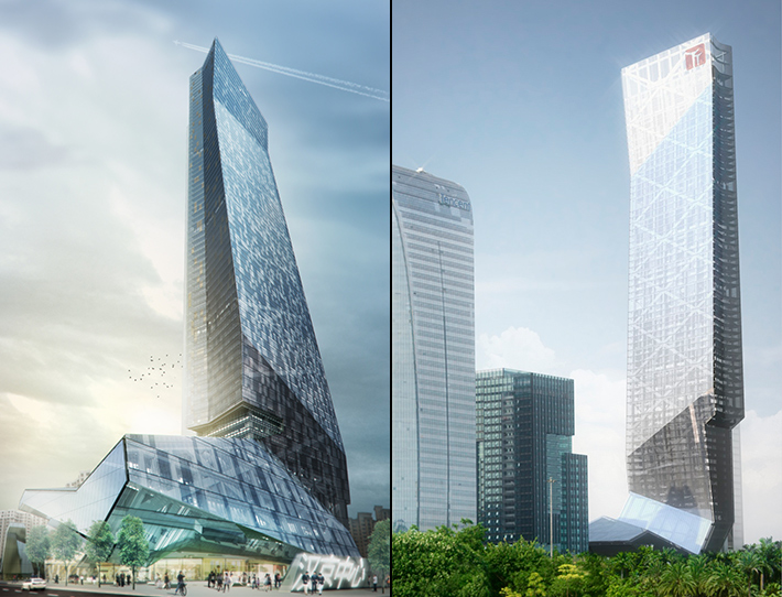 Hanking Center Tower by Morphosis, Shenzhen, China