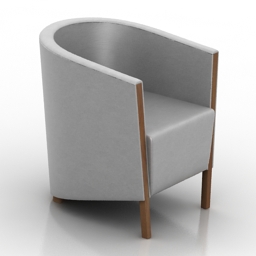 armchair novocento 3D Model Preview #b4f186d8