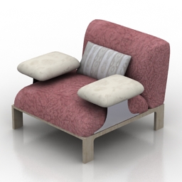 3D Armchair preview
