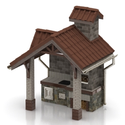 bbq arbor 3D Model Preview #f9a8ec29