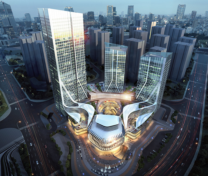 Gemdale Time Centre by Woods Bagot, Kunming, China