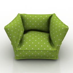 armchair green 3D Model Preview #4acb2a00