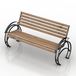 bench 3D Model Preview #b6cc9bf3