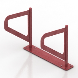rack bicycle parking 3D Model Preview #4f71f105