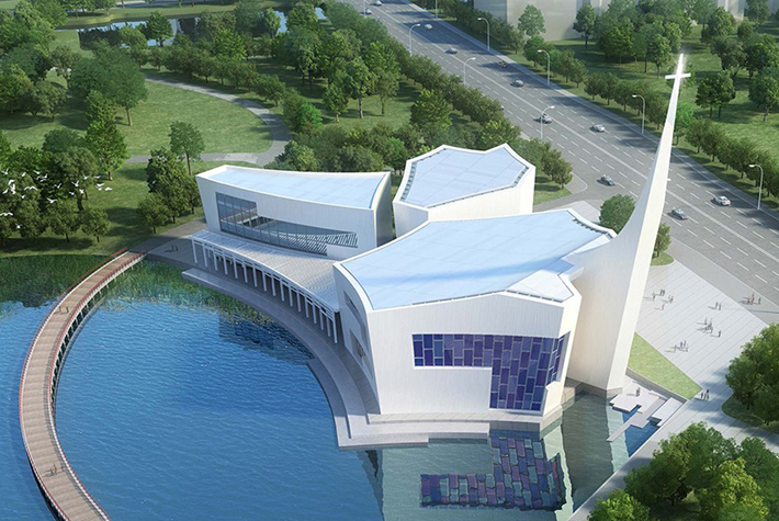 New Trinity Church by WVA Architects, Zhangjiagang, China