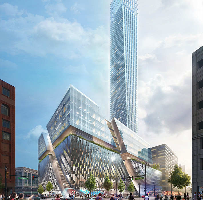 Detroit's tallest tower by SHoP Architects, United States