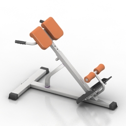 gym hyperextension 3D Model Preview #91174f27
