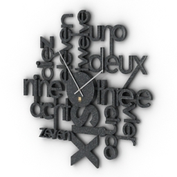clock lingua 3D Model Preview #526166ee