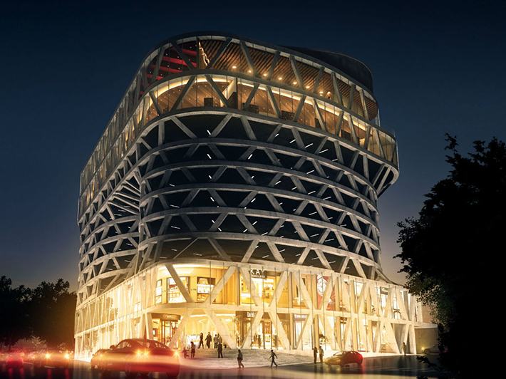 AVA Center by Fluid Motion Architects, Tehran, Iran