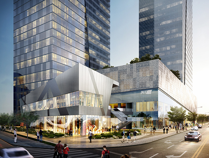 New Lotte Mall by Studio Libeskind, Songdo, South Korea