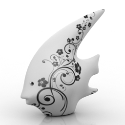 figurine fish decor 3D Model Preview #583d6014