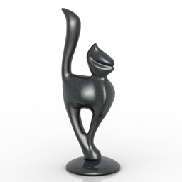 figurine cat 3D Model Preview #ea88dd96