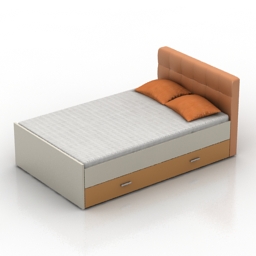 bed 2 3D Model Preview #0699e6ee